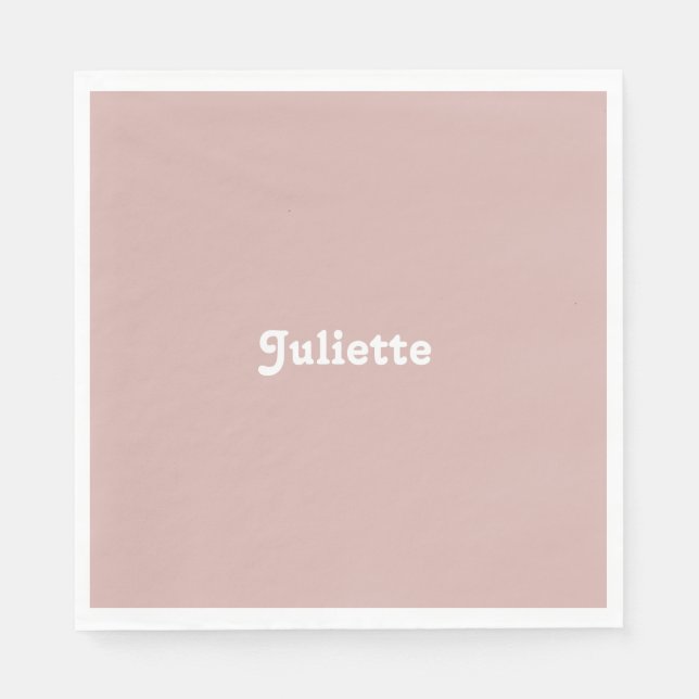 Serviette En Papier Dusty Blush (Devant)