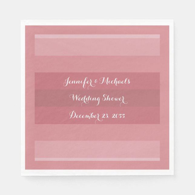 Serviette En Papier Dusty Rose Wedding shower, Anniversaire papier (Devant)