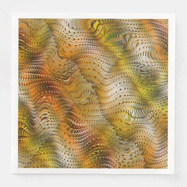 Serviette En Papier Earthtone Faux Snakeskin Paper Party Napkins (Devant)