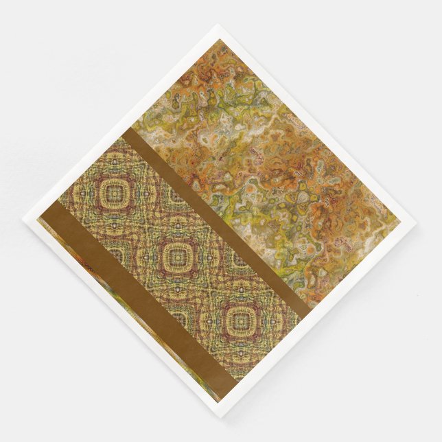 Serviette En Papier Earthtone Sampler Paper Party Napkins (Coin)