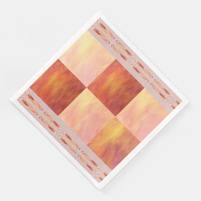 Serviette En Papier Earthtone Skies Tiles Paper Party Napkins (Coin)