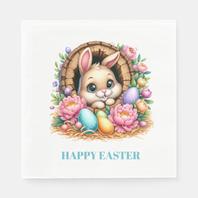 Serviette En Papier Easter Bunny Paper Napkins (Devant)