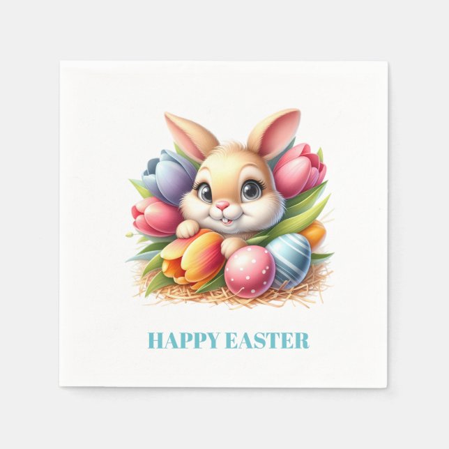 Serviette En Papier Easter Bunny Paper Napkins (Devant)