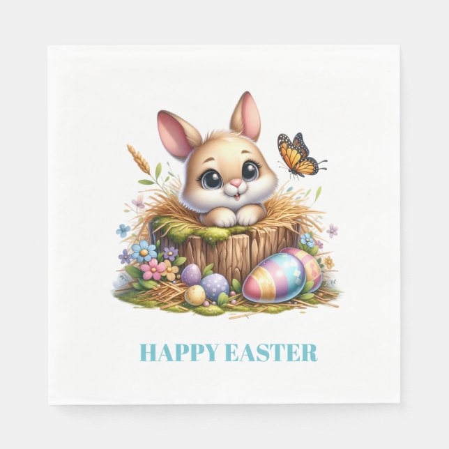 Serviette En Papier Easter Bunny Paper Napkins (Devant)