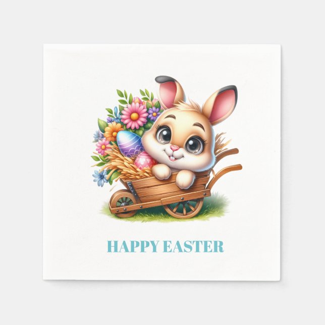 Serviette En Papier Easter Bunny Paper Napkins (Devant)