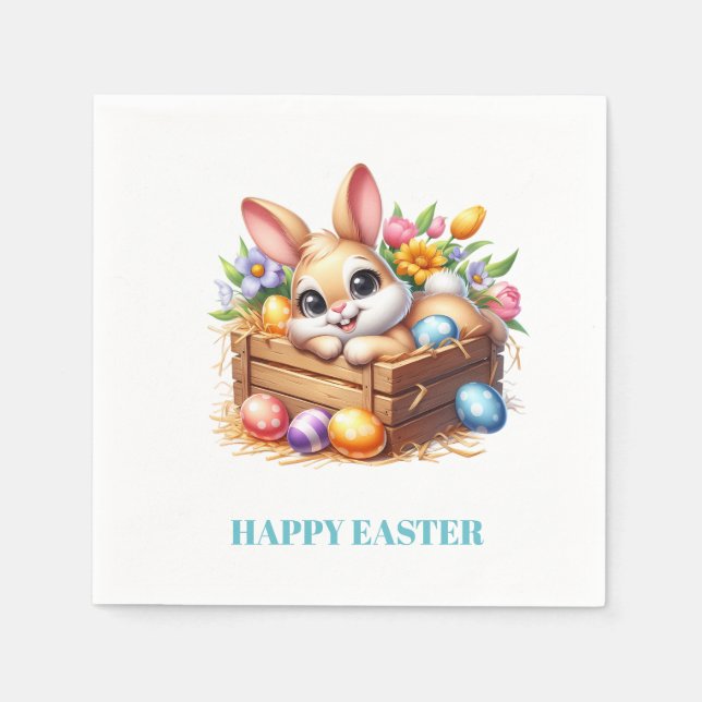 Serviette En Papier Easter Bunny Paper Napkins (Devant)