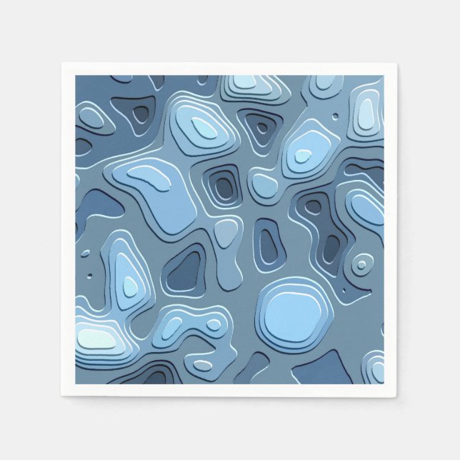 SERVIETTE EN PAPIER EAU (Devant)