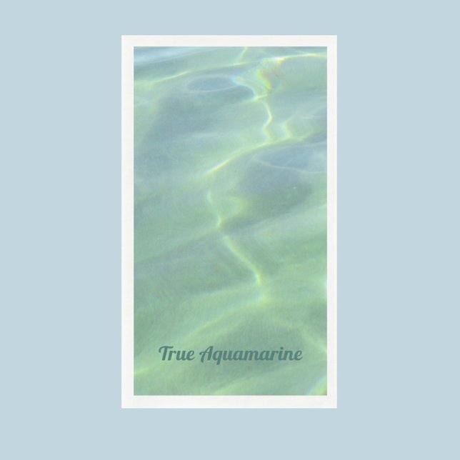 Serviette En Papier Eau Aquamarine Tropical Personnalisable (Créateur téléchargé)