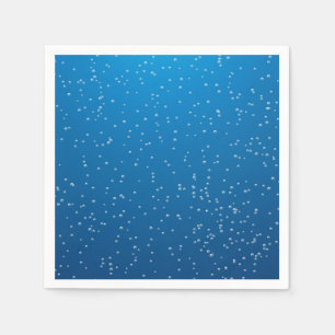 Serviette En Papier Eau Bleue Profonde Et Petites Bulles