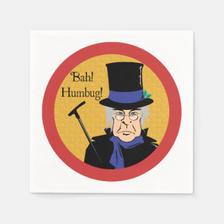 Serviette En Papier Ebenezer Scrooge Bah ! Humbug !