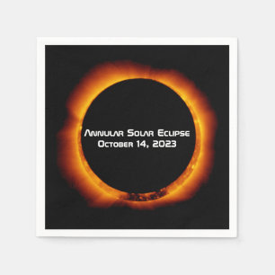 Serviette En Papier Éclipse solaire annuelle 2023