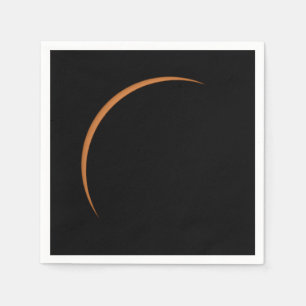 Serviette En Papier Éclipse solaire partielle maximale