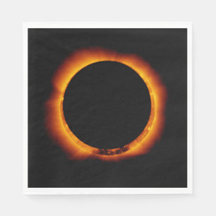 Serviette En Papier Éclipse solaire quasi totale