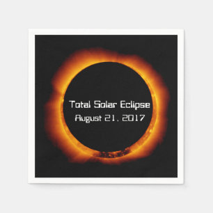 Serviette En Papier Éclipse solaire totale 2017