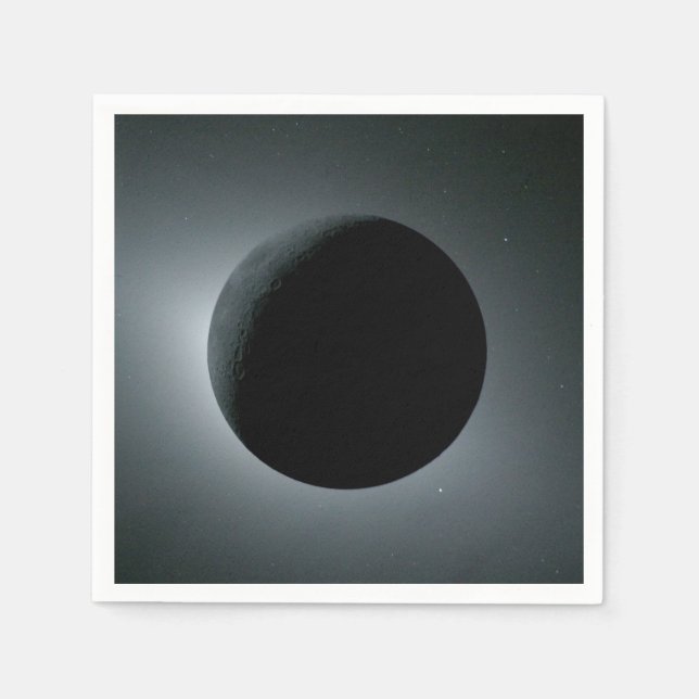 Serviette En Papier Éclipse solaire totale Artemis II (Devant)