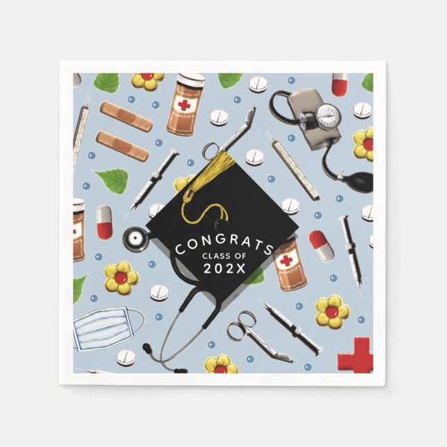 Serviette En Papier École de soins infirmiers serviettes (Devant)