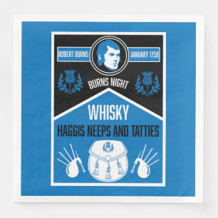 Serviette En Papier Ecosse Burns Night
