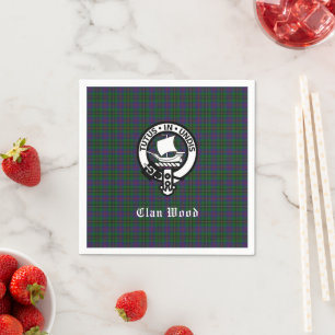 Serviette En Papier Ecosse Clan Wood Crest & Tartan