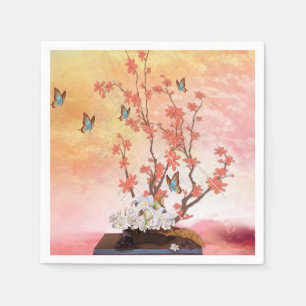 Serviette En Papier Écran Ikebana