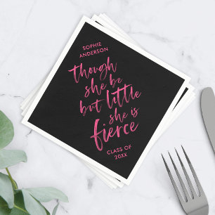 Serviette En Papier Écriture Brush Little But Fierce William Shakespea