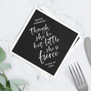 Serviette En Papier Écriture Brush Little But Fierce William Shakespea