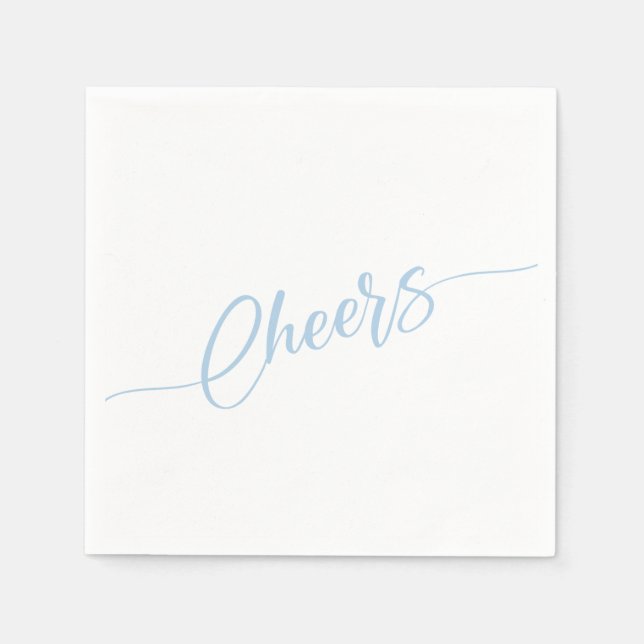 Serviette En Papier Écriture élégante fête de chèque (Devant)