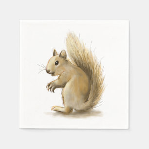 Serviette En Papier Écureuil