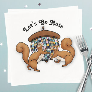 Serviette En Papier Écureuils Disco