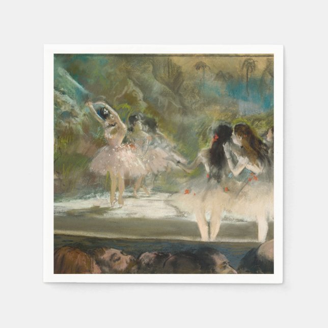 Serviette En Papier Edgar Degas - Ballet à l'Opéra de Paris (Devant)
