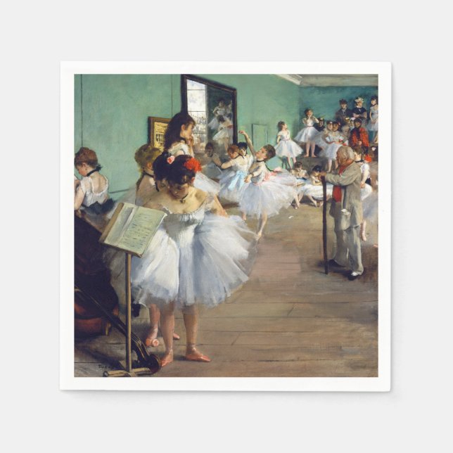 Serviette En Papier Edgar Degas - Classe Danse (Devant)