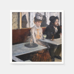 Serviette En Papier Edgar Degas - Dans un café / L'Absinthe