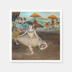 Serviette En Papier Edgar Degas - Danseuse avec Bouquet, Bwing on Stag