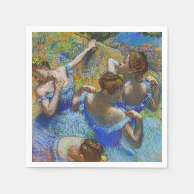 Serviette En Papier Edgar Degas - Danseuses bleues (Devant)