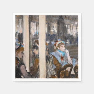 Serviette En Papier Edgar Degas - Femmes sur une terrasse de café le s