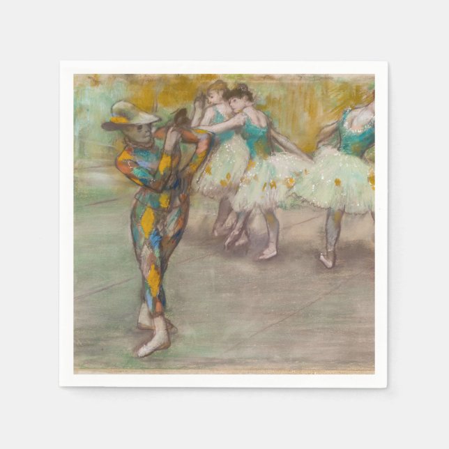 Serviette En Papier Edgar Degas - Harlequin Dance (Devant)
