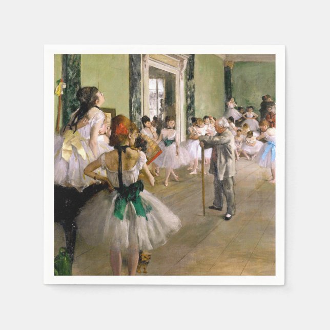 Serviette En Papier Edgar Degas La Classe Danse (Devant)