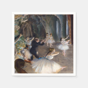 Serviette En Papier Edgar Degas - La répétition du ballet sur scène