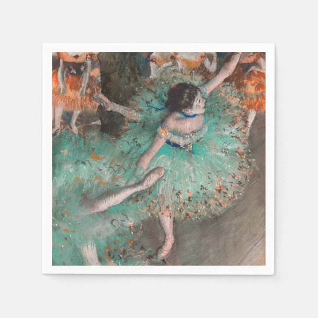 Serviette En Papier Edgar Degas - Swaying Dancer / Danseuse en vert (Devant)