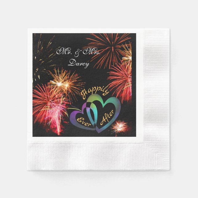 Serviette En Papier Editable - Heureusement toujours après avec Firewo (Devant)