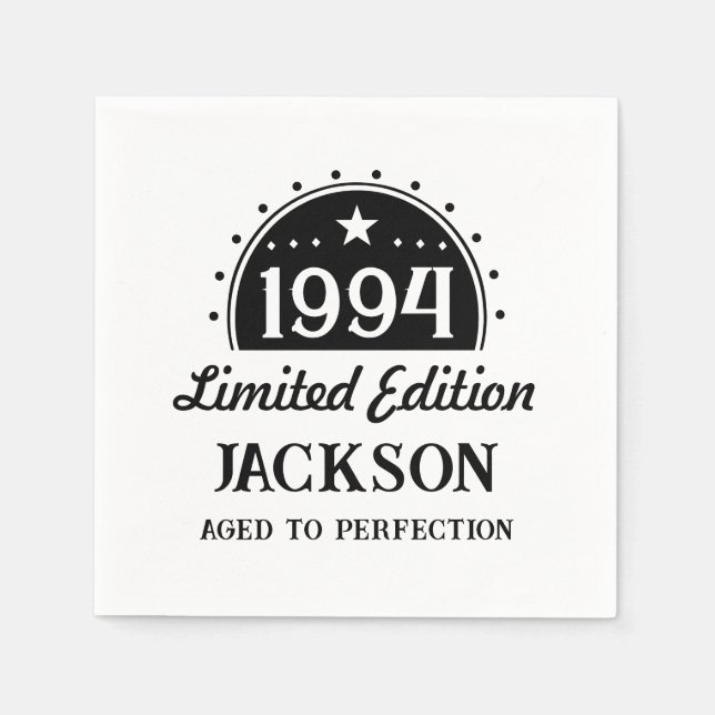 Serviette En Papier Edition limitée 30e anniversaire (Devant)