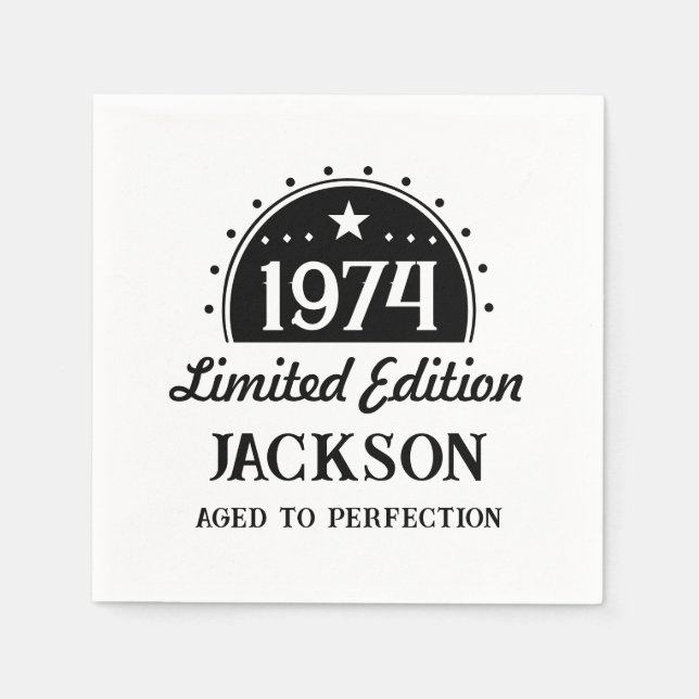 Serviette En Papier Edition limitée 50e anniversaire (Devant)