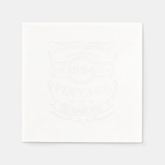 Serviette En Papier Edition Limitée Fabriquée En 1994 Cadeau Anniversa