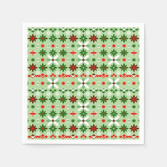 Serviette En Papier Édition Noël de Selburose scandinave 4 (Devant)