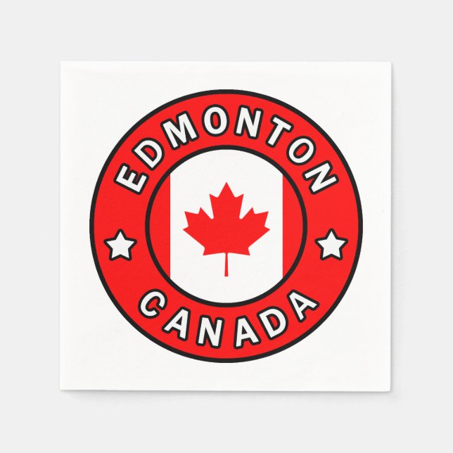 Serviette En Papier Edmonton Canada (Devant)