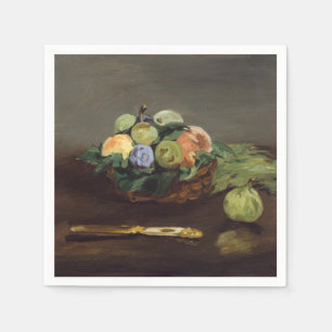 Serviette En Papier Edouard Manet - Corbeille de Fruits