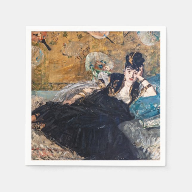 Serviette En Papier Edouard Manet - Dame aux Éventails (Devant)