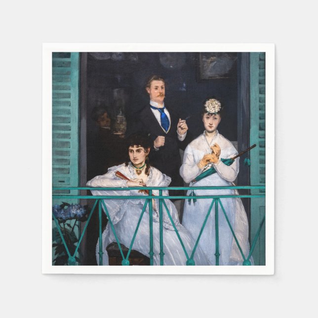 Serviette En Papier Edouard Manet - Le Balcon / Le Balcon (Devant)