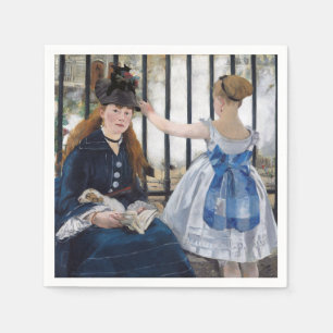 Serviette En Papier Edouard Manet - Le Chemin De Fer