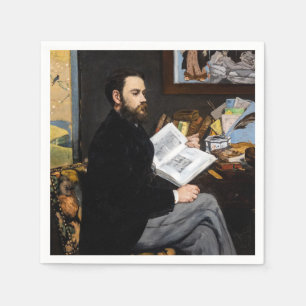 Serviette En Papier Edouard Manet - Portrait d'Emile Zola