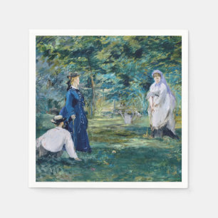 Serviette En Papier Edouard Manet - Une partie de croquet